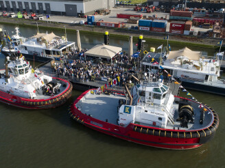 Kotug Smit doopt nieuwe sleepboten 