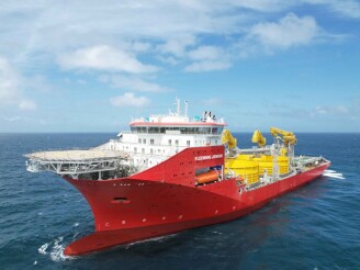 Jan De Nul’s new XL cable-laying vessel sets out to sea